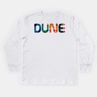 Retro desert dune Kids Long Sleeve T-Shirt